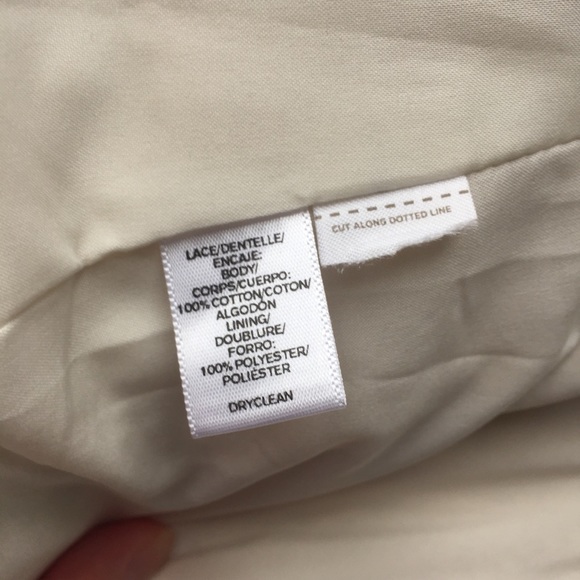 LOFT Cream Crochet Lace Blazer - Picture 8 of 12